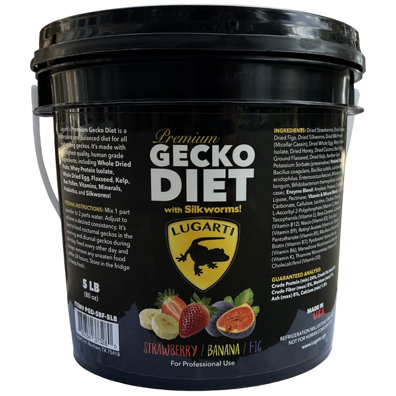 Premium Gecko Diet - Strawberry / Banana / Fig - 5 lbs