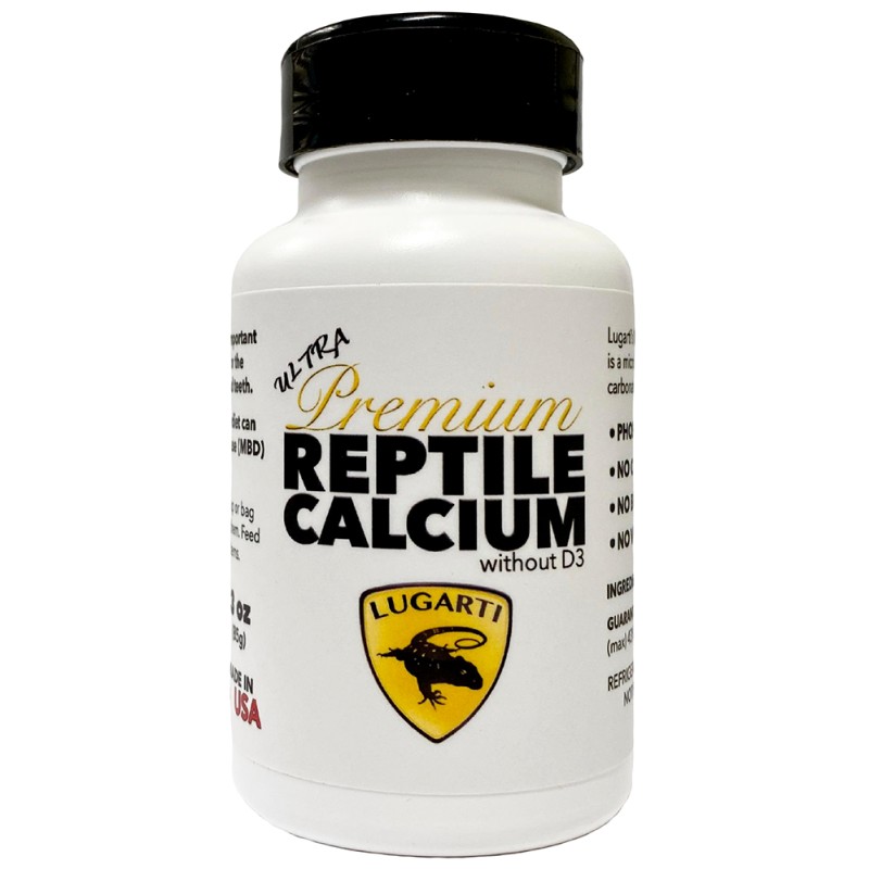 Ultra Premium Reptile Calcium - without D3 - 3 oz