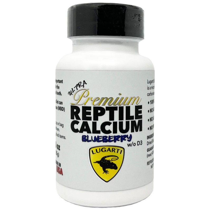 Ultra Premium Reptile Calcium - without D3 - Blueberry - 3 oz