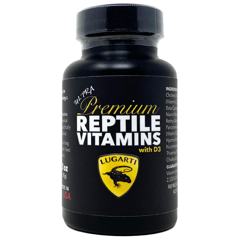 Ultra Premium Reptile Vitamins - with D3 - 3 oz