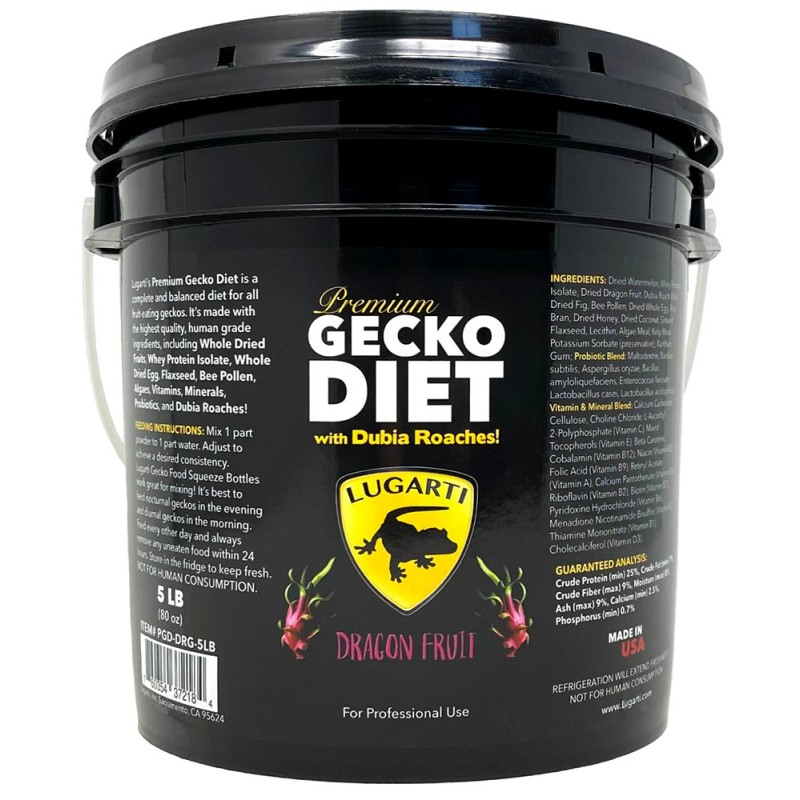 Premium Gecko Diet - Dragon Fruit - 5 lbs