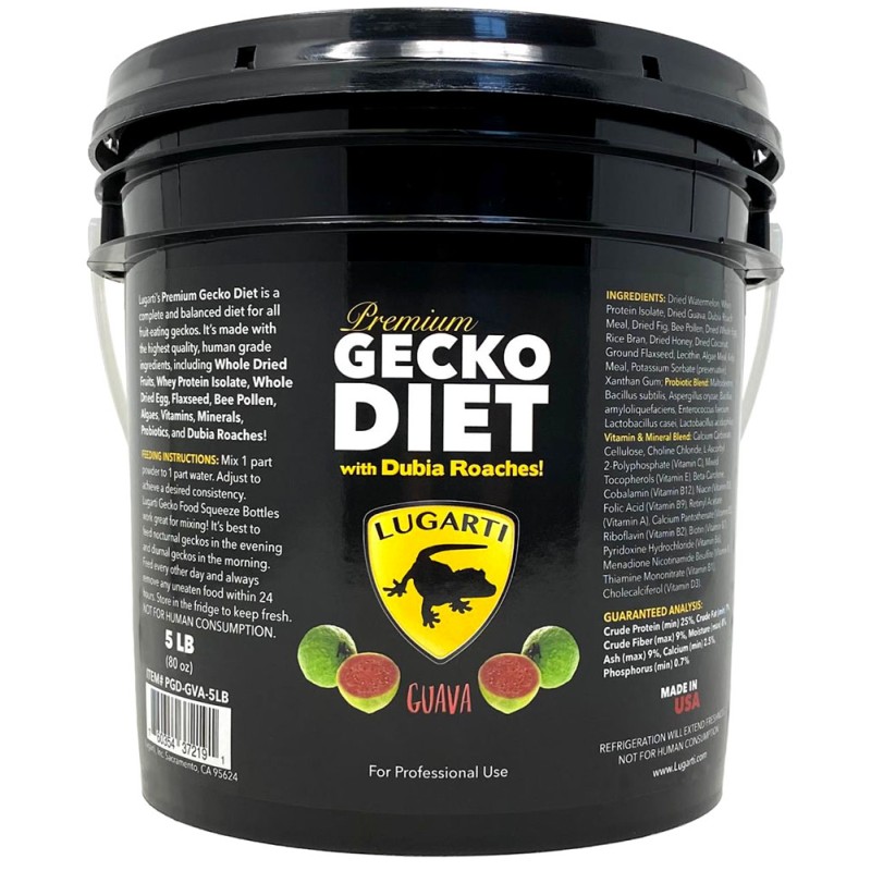 Premium Gecko Diet - Guava - 5 lbs