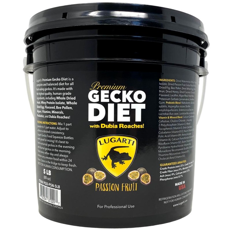 Premium Gecko Diet - Passion Fruit - 5 lbs