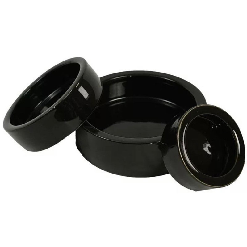 Insect Feeder Dish - Black - Small